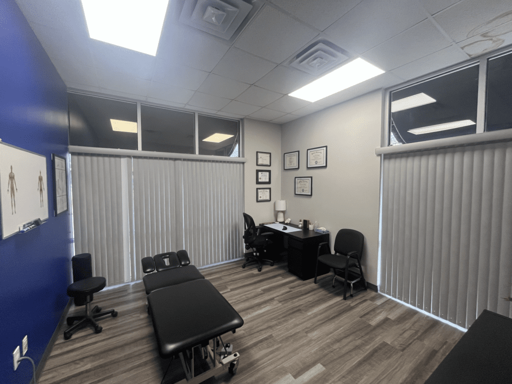 Treatment room at Airrosti Mansfield