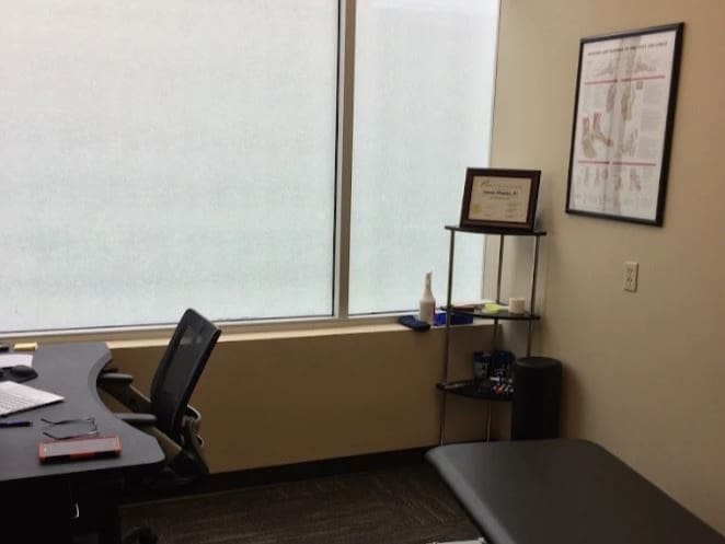 Treatment room at Airrosti Mill Creek