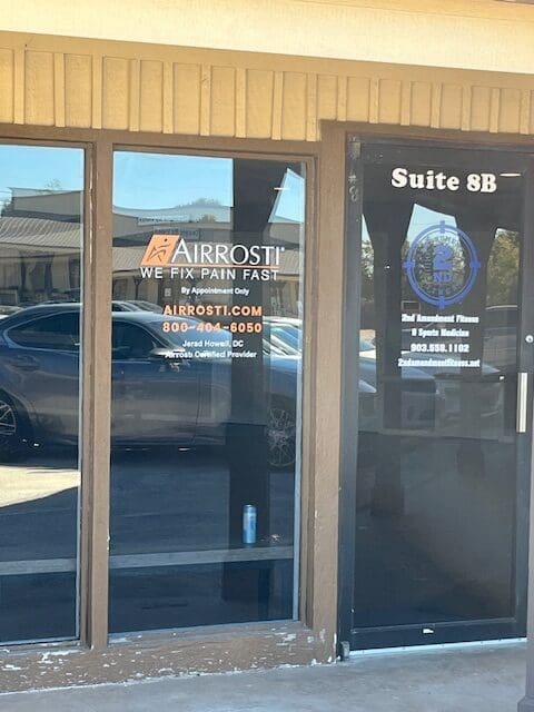 Exterior front entrance at Airrosti Sulphur Springs