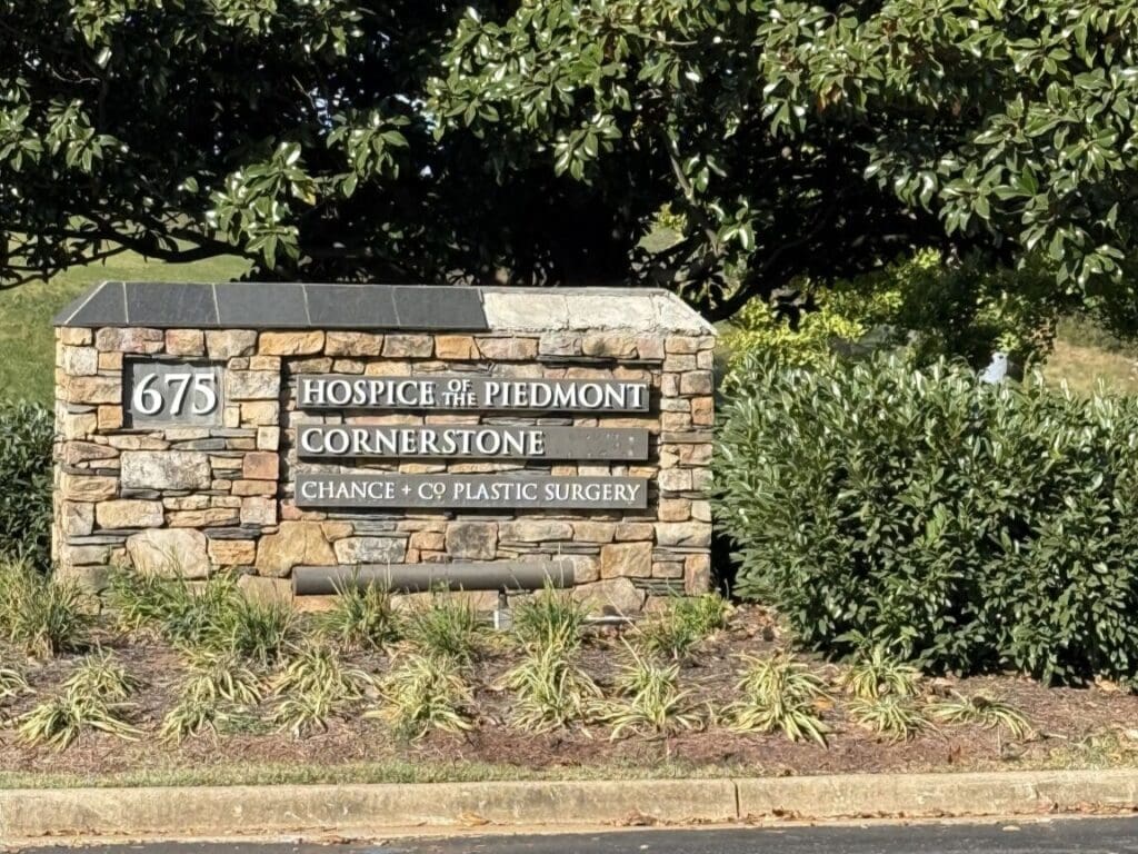 Exterior marquis of the building at Airrosti Charlottesville