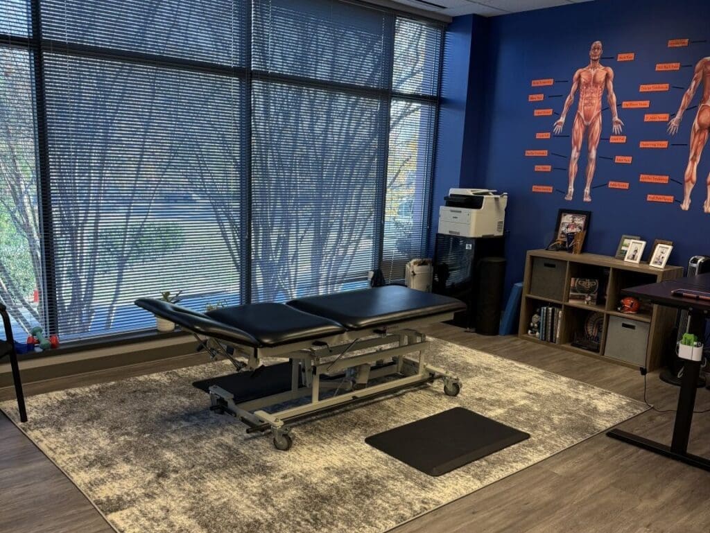 treatment room at Airrosti Charlottesville