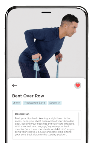 Flex exercise screen mockup