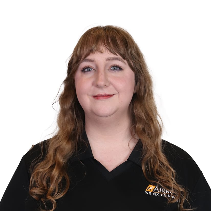 A professional headshot of Dr. Sarah Howell DC and Airrosti Certified Provider